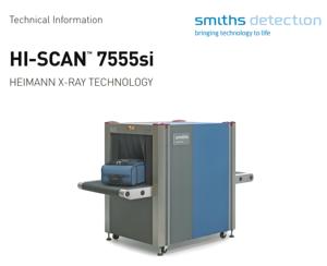 Smiths algılama hi-tarama 7555si bagaj için yüksek hassasiyet x-ray makinesi x-ray muayene tarayıcı bagaj için