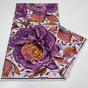 Autentico Tessuto <span class=keywords><strong>Organza</strong></span> Africano Hollandaise Wax in <span class=keywords><strong>Cotone</strong></span> 100% Organico, 6 Iarde per Camicie e Abiti da Festa - Product Image 2