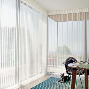 Rideaux de salon occultants blancs personnalisés rideau d'ombrage de rêve <span class=keywords><strong>manuel</strong></span> gaze transparente fenêtre aveugle verticale stores verticaux intimité - Product Image 5