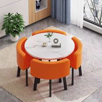 Ensemble de table de conférence et de salle à manger en bois au design moderne et minimaliste, idéal pour les bureaux et les hôtels