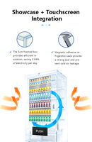 Distributeur automatique de snacks et de boissons Yunyin avec écran tactile de 10,1 pouces, refroidissement par compresseur et capacité de 300 à 720 articles