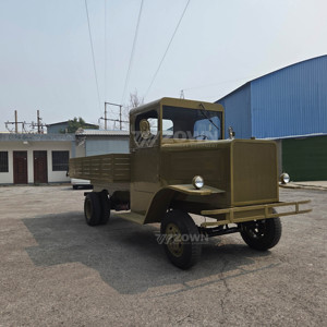 Retro Style Truck <b>Gasoline</b> Powered Open Cab Cargo Vehicle For Display And Film Production - Product Image 1