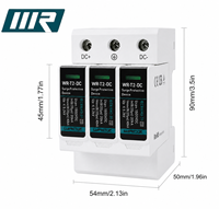 Dispositif de protection contre les surtensions DC WR-T2-DC 1500V 3P Type 2 20kA 40kA SPD Dispositif de protection contre la foudre pour système d'énergie solaire photovoltaïque