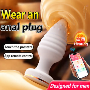 회전 및 진동이있는 실리콘 항문 플러그 부드러운 터치 여성 항문 엉덩이 플러그 남성 남성용 항문 장난감 - Product Image 2