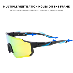 Yijia optik TR90 bisiklet gözlük güneş gözlüğü erkekler kadınlar için UV koruma MTB dağ bisikleti spor gözlükler polarize - Product Image 5