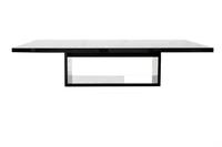 Mobilier de bureau moderne table de réunion longue en pierre de quartz de bonne qualité table de conférence en marbre noir