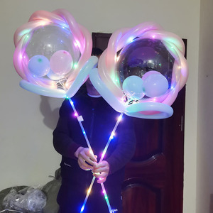 ของเล่นบอลลูนรูปสัตว์การ์ตูน DIY รักษ์โลก ลดราคาสุดฮอต ชุดบอลลูน LED เรืองแสง ตกแต่งสวยงาม บอลลูนใสเรืองแสง โบโบ้ คริสต์มาส - Product Image 6