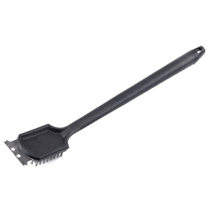 Brosse de nettoyage pour barbecue avec tête en fil d'acier inoxydable, manche en plastique, 50,8 cm, outil polyvalent pour grillades et four - Product Image 2