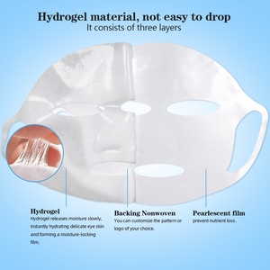 Masque Hydrogel Végétalien OEM à Marque Blanche Effet Lifting en V avec Crochets d'Oreille, au Collagène, Éclaircissant, Correcteur de Taches Brunes, Non Testé sur les Animaux, Vente en Gros - Product Image 4