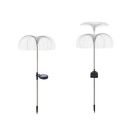Lampe de jardin solaire LED en forme de fleur, à piquer, étanche IP65, multicolore, télécommandée, effet pagode, pour l'extérieur