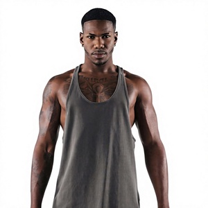 Camiseta Deportiva sin Mangas para Hombre, Ligera, Transpirable, de Spandex/Poliéster, para Gimnasio, Fitness y Culturismo - Product Image 1