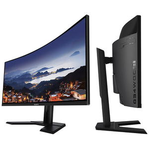 Giga G34WQC A 34 "นิ้ว144Hz 1ms (mprt) 3440x1440 VA 1500R จอแสดงผล90% DCI-P3โค้งจอภาพเกม HDR400 Giga - Product Image 4