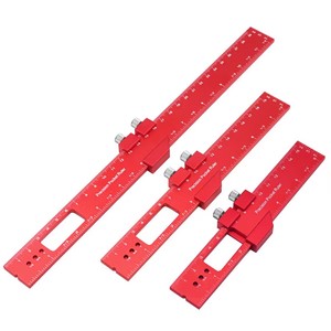 3Pcs 16/20/30 pouces Règle de poche de précision Règle à glissière en métal Règle à tracer en pouce et métrique de type T Règle carrée en T Track - Product Image 6
