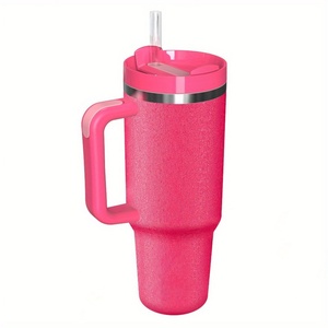 BPA Free 40 oz Stainless <b>Steel</b> Vacuum Insulated Tumbler Handle Customized Logo Color Thermal Insulation for Party Car Use - Product Image 3