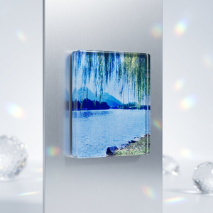 Magnete per Frigorifero in Acrilico con Arte Paesaggistica Originale, Adesivo Scenico con Persone, Ecologico, Durevole, Personalizzato, Rettangolare, Regalo per Anniversario - Product Image 5