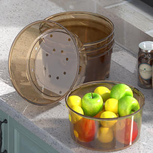 Support de rangement en plastique rotatif, organisateur de cuisine à plusieurs niveaux, réglable, pour Fruits et légumes, articles divers - Product Image 3