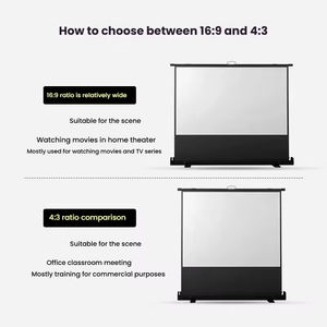 <span class=keywords><strong>Écran</strong></span> de projection manuel sans installation, format 16:9, pour projecteur extérieur, projecteur domestique, <span class=keywords><strong>écran</strong></span> portable à longue portée - Product Image 5