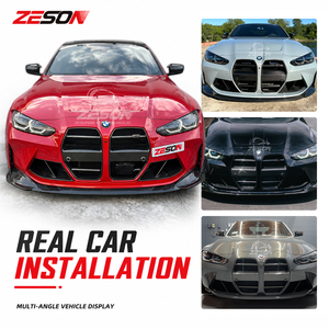Rejilla Delantera Estilo ST de Fibra de Carbono Seca ZESON con ACC para <span class=keywords><strong>BMW</strong></span> M3 M4 G80 G82 G83 Competition XDrive <span class=keywords><strong>2021</strong></span>+ - Product Image 6