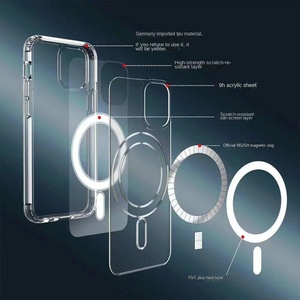 Coques de téléphone antichoc transparentes avec attraction magnétique, vente en gros d'usine, pour <span class=keywords><strong>iPhone</strong></span> <span class=keywords><strong>11</strong></span> 12 13 14 15 16 16E <span class=keywords><strong>Pro</strong></span> <span class=keywords><strong>Max</strong></span> Plus - Product Image 2