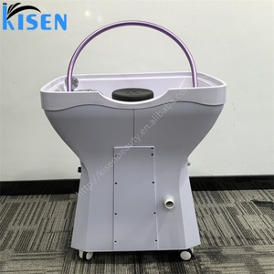 Kisen Shampoo Basin <b>Led</b> <b>Light</b> Therapy Hair SPA Pipes Needed with Water Constant Temperature Arch and Fumigated Dome - Product Image 5