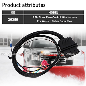 Arnés de Cableado de Control Lateral de 3 Pines para Quitanieves Western Fisher, Ensamblaje de Cables, 26359 - Product Image 2
