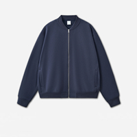 Jaket Pria ALCLEVER Resleting Kerah Bulat Sweatshirt Dengan Saku Samping Unisex Mantel Tebal Siap Pakai Grosir