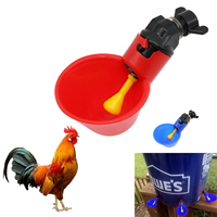 Nouvel abreuvoir automatique à tétine rouge pour volailles, petit abreuvoir pour pigeons, équipement d'élevage TyGoal, composants en plastique, abreuvoir pour poulets