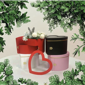 Caja de Regalo de Cartón con Forma de Corazón, Personalizada con Logotipo, de Lujo, para San Valentín, Cumpleaños, Día de la Madre, con Diseño Floral - Product Image 2