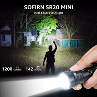 Lampe de poche d'auto-défense 2025 nouveau Style Mini lampe de poche tactique LED 1200lm lampe de poche personnalisée torche lumineuse 18350 batterie