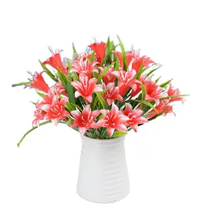 2024 33 cm Artificial Giant Lily Flower Decoration for Wedding Party
