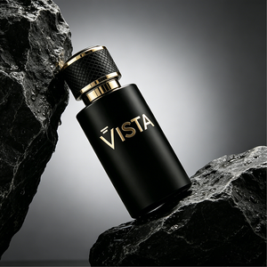 Flacon de parfum de luxe en verre noir avec col en aluminium, 30ml/50ml/100ml, étiquette personnalisée, boîte vide, pulvérisateur cosmétique à pompe, estampage doré - Product Image 4