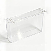 Boîte de présentation transparente en acrylique personnalisée avec couvercle magnétique et protection UV pour boîte de boosters Lorcana