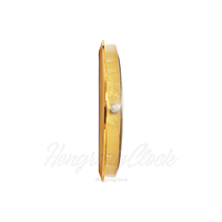 Insert Jam 62mm 2.44 Inci Pengganti Jam Quartz Bulat untuk Kerajinan Dial Putih Bezel Warna Emas/Perak dengan Angka Romawi