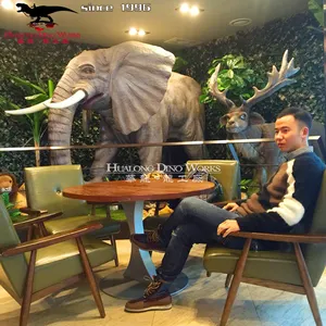 Kwaliteit Chinese Producten Waterpark Decoratie Realistische Animatronic Olifant Model Speelgoed