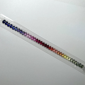 HQ đá quý đầy màu sắc Corundum đá quý 180mm hình bầu dục cắt 3x5mm 4x6mm 5x7mm phòng thí nghiệm Sapphire cầu vồng Vòng đeo tay - Product Image 2