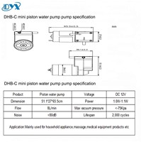 Pompa Vakum Piston DC 12V Berkinerja Tinggi untuk Produk Medis
