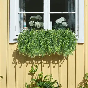 Zhuoou装飾花植物ボストンシダ葉植物束装飾葉一括