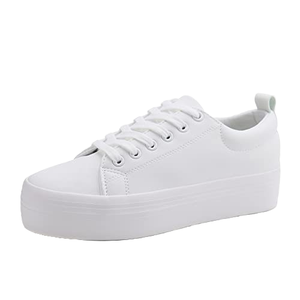 Zapatos de Mujer Personalizados de Lona PU con Suela Gruesa, Plataforma Impermeable Antideslizante, Diseño Clásico Cómodo para Verano/Invierno/Primavera - Product Image 1