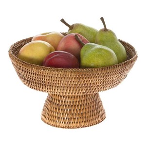 Corbeille à fruits en rotin, panier décoratif de cuisine, panier de rangement naturel tissé à la main pour fruits, légumes, collations, organisateur de comptoir - Product Image 1