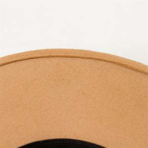 X1239 Chapeaux en laine unisexes pour adultes, style rétro, à calotte plate, à large bord, respirants, décontractés, pour l'extérieur, type casquette jazz - Product Image 6