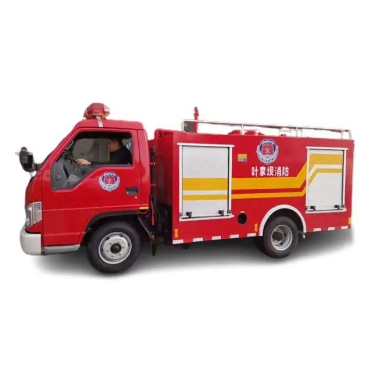 Isuzu forland fire tanker 5000L tangki tangga tender Max 120km/jam pemadam kebakaran-air atau dasar busa truk pemadam kebakaran