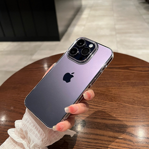 PC transparente para iPhone 15 funda de teléfono Cobertura completa a prueba de golpes 12 Pro Max 14 Plus 11 13 <span class=keywords><strong>mini</strong></span> 12 funda rígida ultrafina - Product Image 4