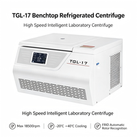 Centrifugeuse réfrigérée haute vitesse TGL-17, personnalisable OEM, 18500 tr/min, -20°C ℃ ~+40 ℃   Centrifugeuse de laboratoire