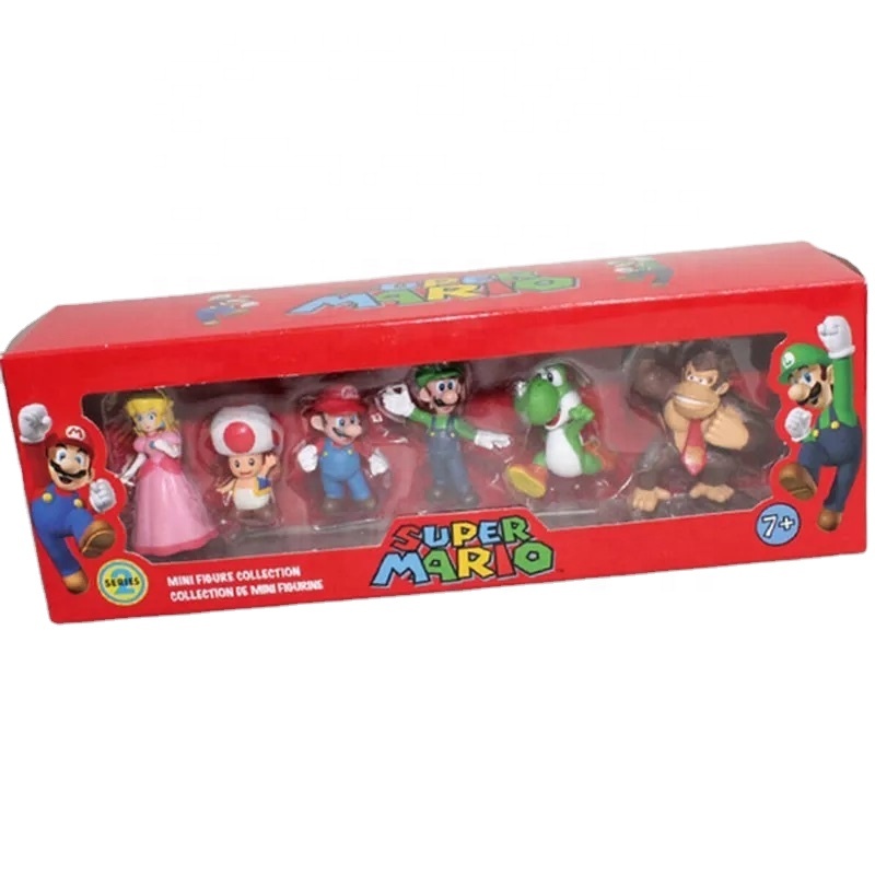 Лидер продаж 100287, игрушка HWA в виде супермарио 8 см, серия Марио, ПВХ игрушка в виде супермарио для детей, фигурка в подарок