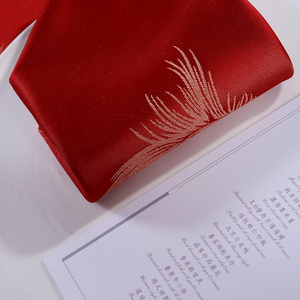 Vải Polyester Vải Hemstitch Khăn Ăn Màu Đỏ Cho Đám Cưới Đảng Thân Thiện Với Môi Tái Sử Dụng Khăn Ăn Đồng Bằng Dệt Bàn Ăn Khăn Ăn - Product Image 2