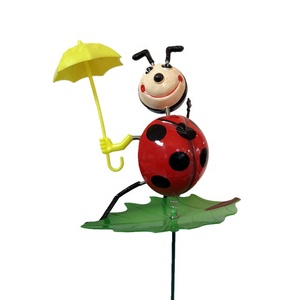 Custom Funny Ladybird Insect Style Outdoor PE <strong>Plastic</strong> Weather Resistant Eco-Friendly Yard <strong>Edging</strong> Balcony Ornaments <strong>Garden</strong> - Product Image 1