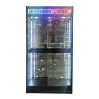 Vitrine de présentation pour boutique de cigares avec éclairage LED, verre trempé, construction en alliage de titane, design écologique, publicité couleur