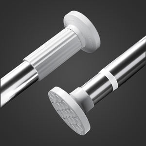 <span class=keywords><strong>Tringle</strong></span> à rideau en métal simple pour <span class=keywords><strong>baie</strong></span> vitrée extensible <span class=keywords><strong>sans</strong></span> <span class=keywords><strong>tringle</strong></span> à rideau de tension de diviseur de pièce de forage - Product Image 1