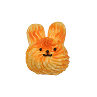 Breloque porte-clés anti-stress en silicone alimentaire, tête de créature mignonne, simulation de pâtisserie, jouet souple à presser