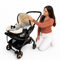 Poussette bébé pliable légère et portable Kidilo, marque privée, vente en gros, 3 en 1, pour nourrissons et nouveau-nés, pour l'extérieur